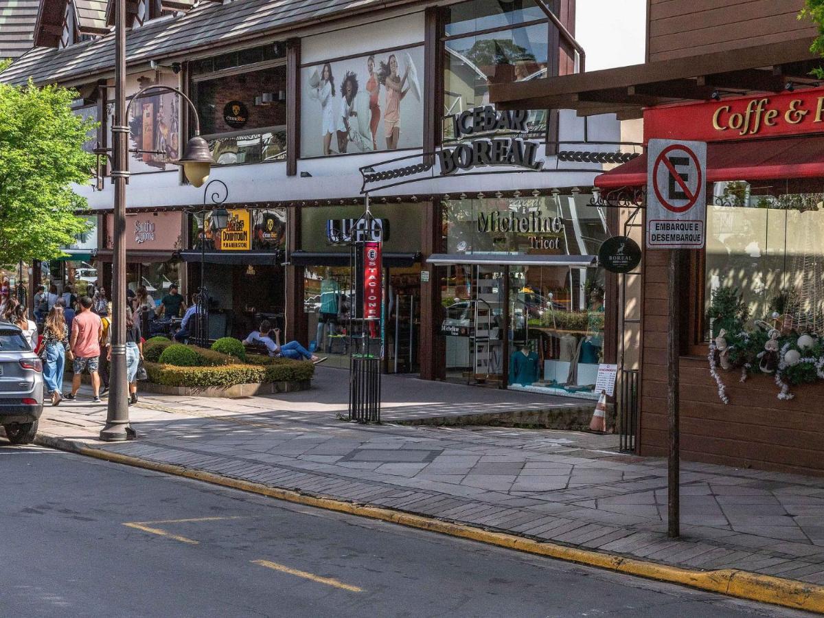 Apartamento Locar-In Gramado- 100M Rua Coberta Exterior foto